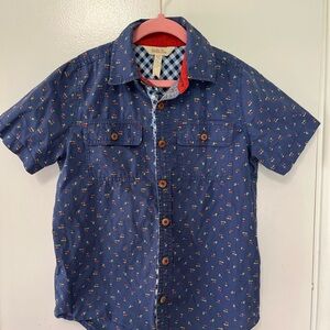 Blue Kids Shirt with Pattern